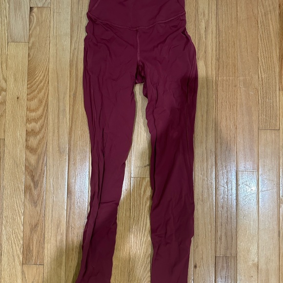lululemon athletica Burgundy Leggings - Picture 1 of 2